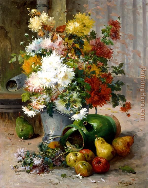 Grand Bouquet de Fleurs painting - Eugene Henri Cauchois Grand Bouquet de Fleurs art painting